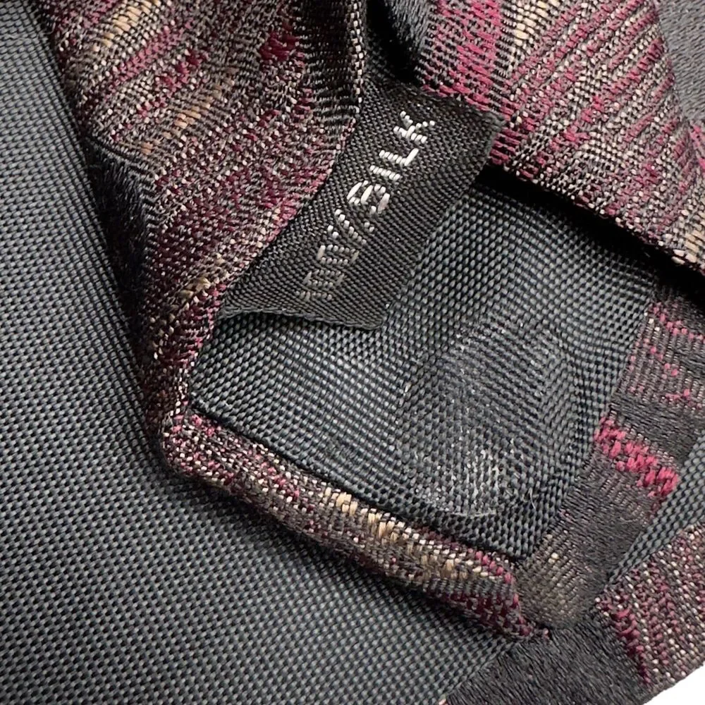 Stefano‎ Milano Tie Made in Italy 100% Silk Multicolor Abstract Pattern 58